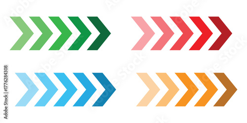 Blend effect arrow icon vector. progress and direction symbol. vector illustration.