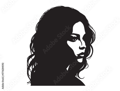 Girl face beauty image in image.