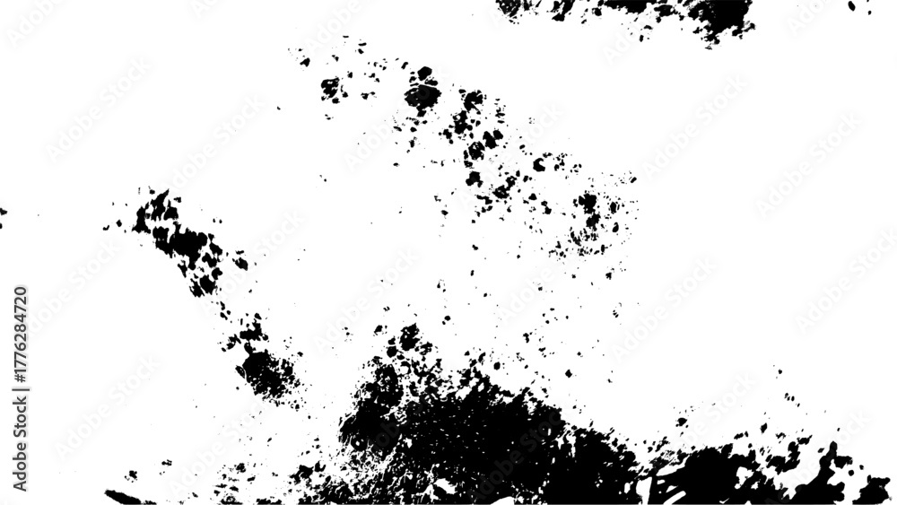 Fototapeta premium Distressed Black and White Abstract Texture Overlay Grungy Background Design