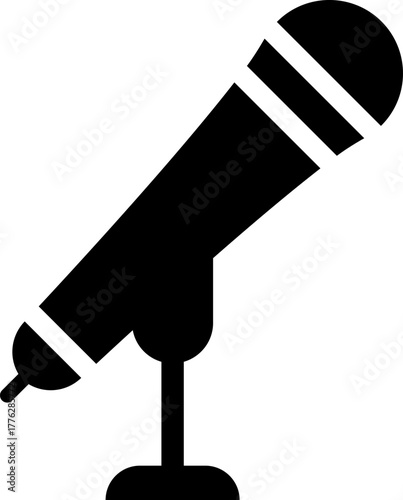 Microphone vector icon representing podcast, music, audio production. Microphone Icons set. Microphone sign, Mic, communications, radio, Podcast, microphone icon. Karaoke mic web and mobile app icons