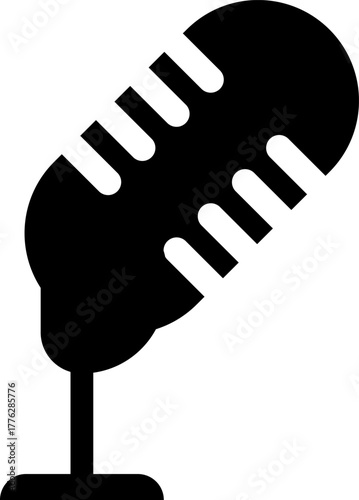 Microphone vector icon representing podcast, music, audio production. Microphone Icons set. Microphone sign, Mic, communications, radio, Podcast, microphone icon. Karaoke mic web and mobile app icons