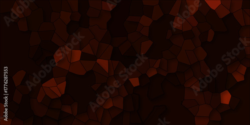 Dark Fiery Mosaic Background with Jagged Red and Orange Polygonal Shapes and Deep Shadows texture pattern