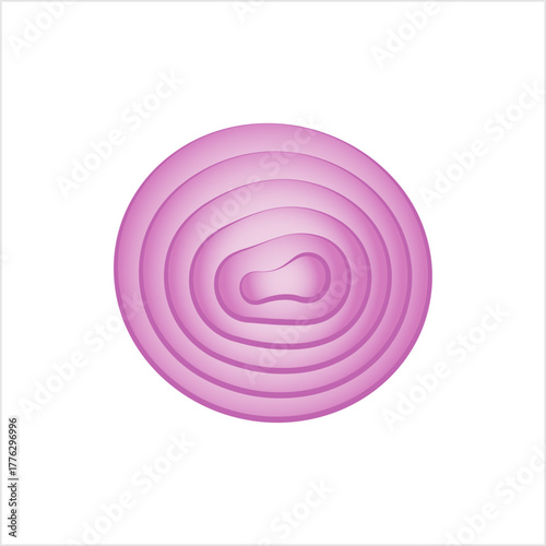 Onion Sliced Icon, Vegetable Icon
