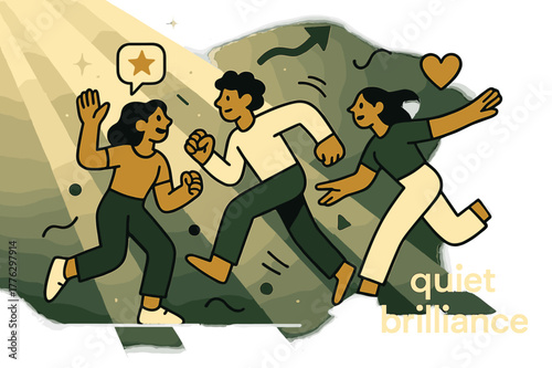 Quiet Brilliance Scene. Soft Light Rays. Gentle beams of light cascade through a minimal scene, forming diagonal patterns across air and dust. Caption ?quiet