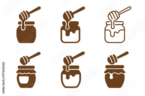 Village Festival Logos. A rural village festival with homemade jams and baked goods for sale. Set Logo of A rural village festival with homemade jams and baked