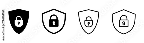 Security icon set. protection icon. privacy. vpn