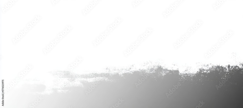 Fototapeta premium Gray brush stroke on white background. Template design backdrop for banner, poster, card. Generative AI technology.
