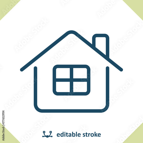 House Icon. Home, Building, Real Estate