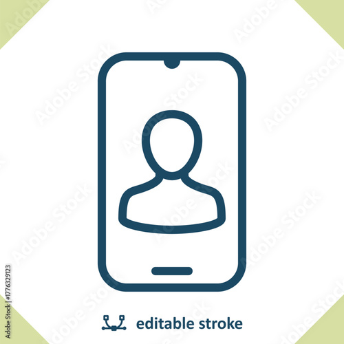 Video Call - Mobile Phone - Contact Icon