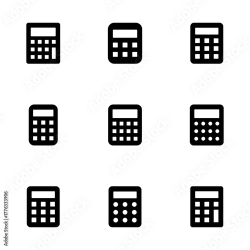 Calculator icon vector isolated on white background. Calculator vector icon. Accounting icon