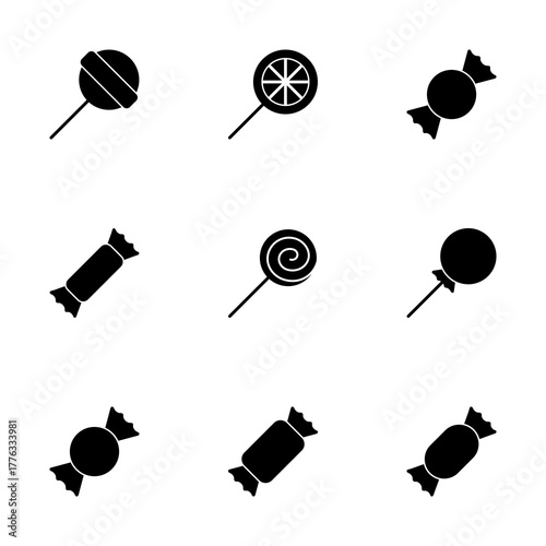 Candy icon vector isolated on white background. Candy vector icon