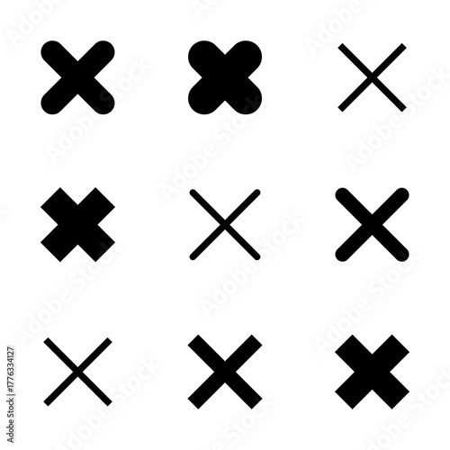 Close icon vector isolated on white background. Delete icon. remove, cancel, exit symbol