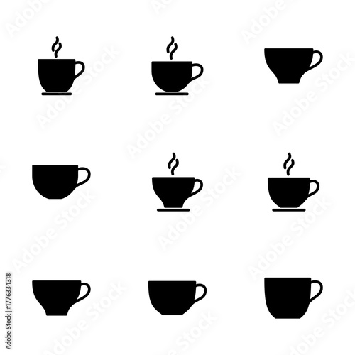 coffee cup icon vector isolated on white background. Coffee cup icon. Coffee vector icon. Tea
