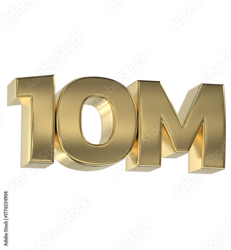 3D golden text 