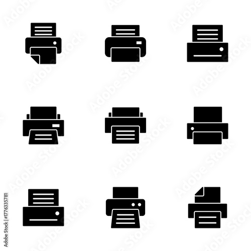 Printer icon vector isolated on white background. print icon. Fax vector icon.