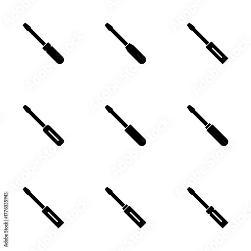 Screwdriver icon vector isolated on white background. Screwdriver vector icon