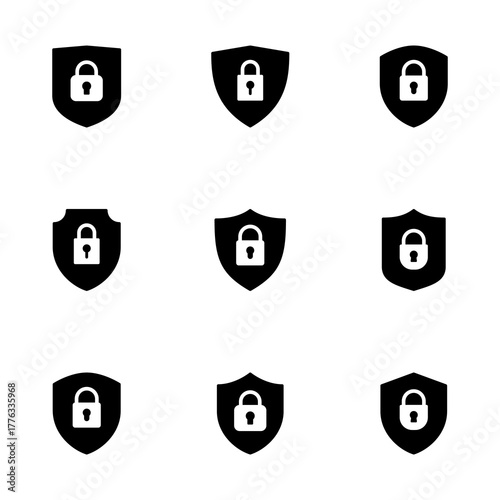 Security icon vector isolated on white background. protection icon. privacy. vpn