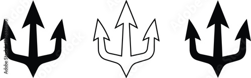 Find trident vector images simple trident symbol illustrations