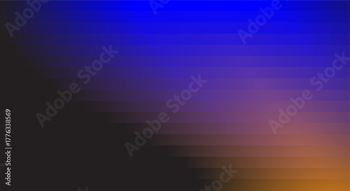 Abstract pixelated gradient background with blue and orange hues
