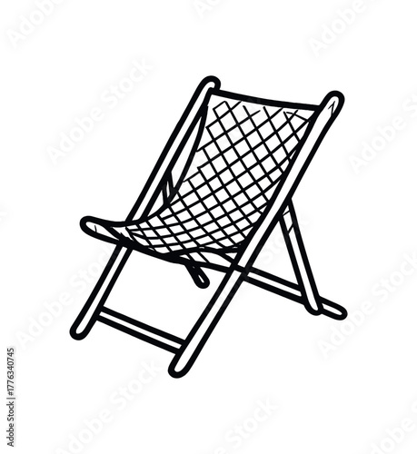 handdrawn cute doodle style sling mesh vector line illustration