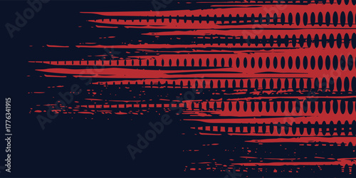 Red halftone dots blue color pattern gradient grunge texture background. Dot pop art comic sport style sport background