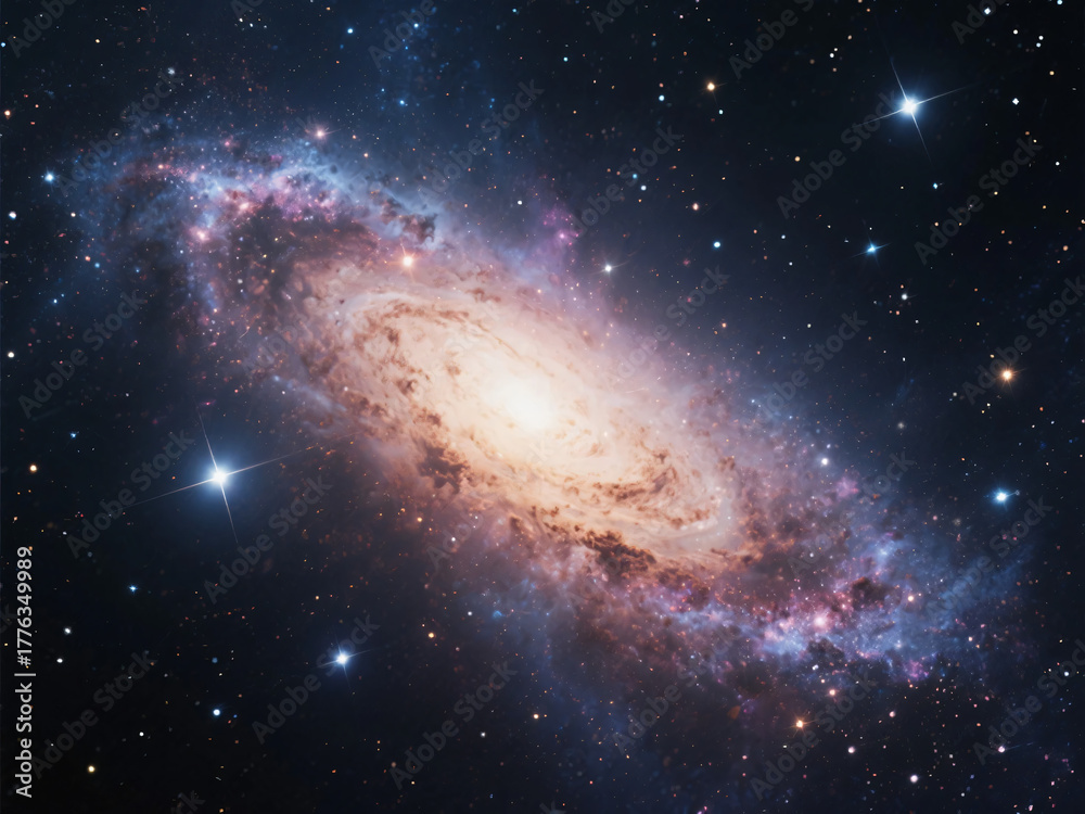 Fototapeta premium Space Galaxy Filled with Stars