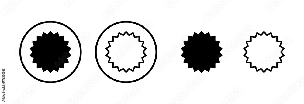 Fototapeta premium Badge icon logo design. Awards icon vector. Achieve sign and symbols. Stamp