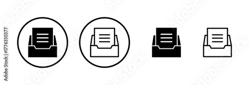 Archive folders icon logo design. Document vector icon. Archive storage icon.
