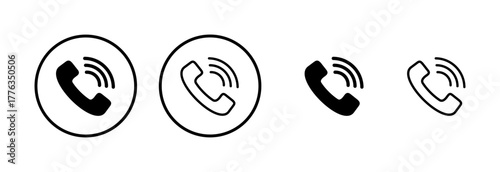 Call icon logo design. telephone sign and symbol. phone icon. contact us
