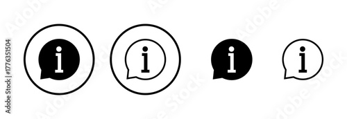 Information sign icon logo design. about us sign and symbol. question mark icon