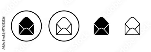 Mail icon logo design. email sign and symbol. E-mail icon. Envelope icon