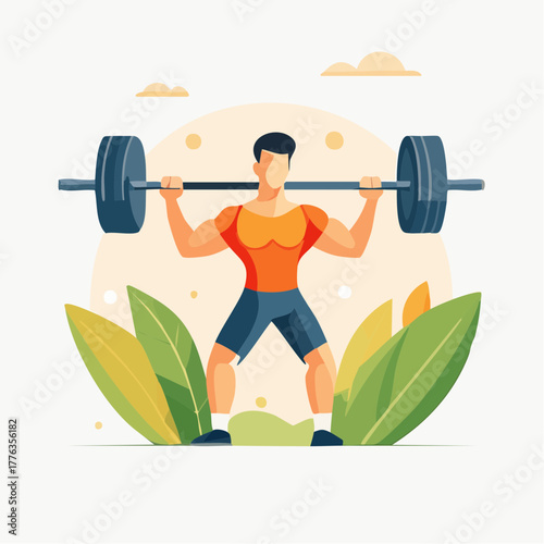 Young muscular woman lifting heavy weights with dumbbells during a strength training workout in the gym