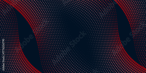 Abstract digital wave of particles. Futuristic point wave. Technology background vector. Vector illustration