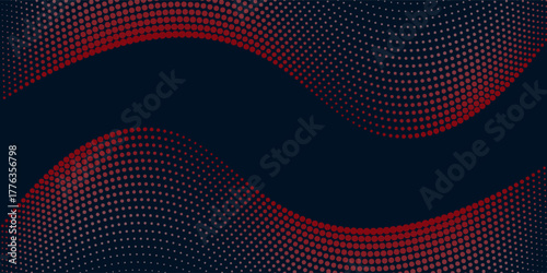 Abstract digital wave of particles. Futuristic point wave. Technology background vector. Vector illustration