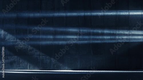 Industrial Window Light Beams Dark Atmospheric Interior