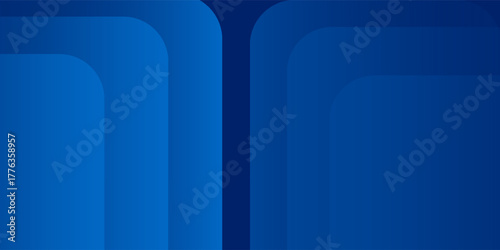 Abstract blue background with glowing geometric lines. Modern blue gradient square shape design. Futuristic technology concept. Suit for brochure, corporate, website, poster, banner,