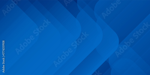 Abstract blue background with glowing geometric lines. Modern blue gradient square shape design. Futuristic technology concept. Suit for brochure, corporate, website, poster, banner,