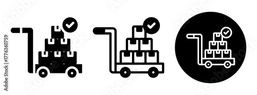 Batch Picking Icon Collection Glyph & Mixed Style
