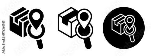 Order Tracking Icon Collection Glyph & Mixed Style