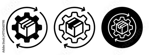Stock Rotation Icon Collection Glyph & Mixed Style