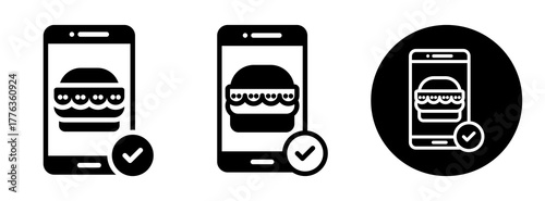 Order Food Icon Collection Glyph & Mixed Style