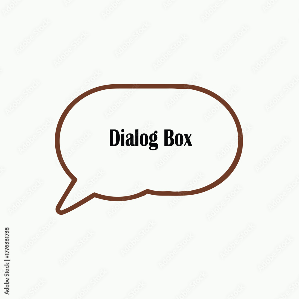 Fototapeta premium A dialog box vector design