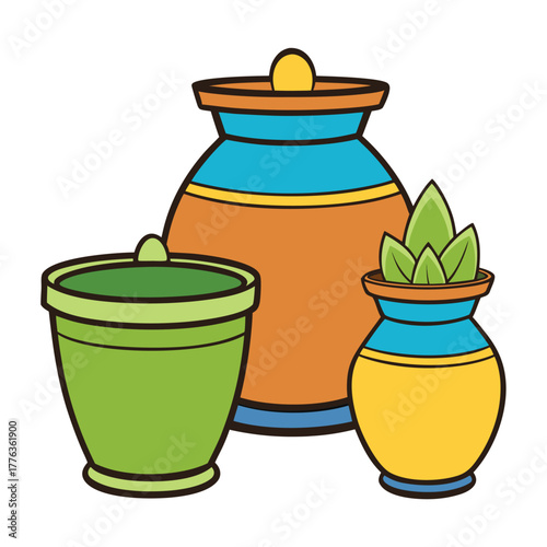 flower pot vector illustration