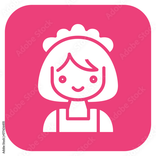 Maid icon vector image. Can be used for House Cleaning.