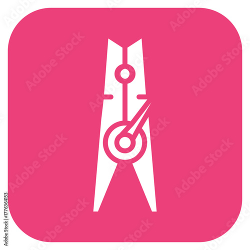 Clothes Pin icon vector image. Can be used for House Cleaning.