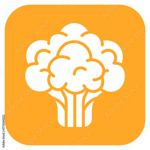 Cauliflower icon vector image. Can be used for Fruits and Vegetables.