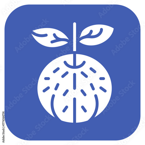 Tangerine icon vector image. Can be used for Fruits and Vegetables.