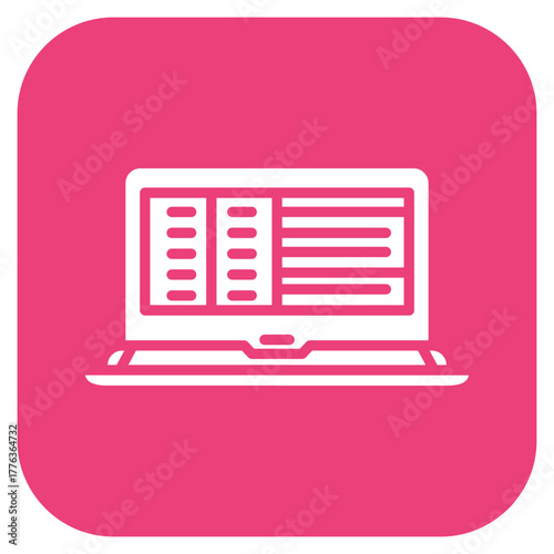 Big Data icon vector image. Can be used for Coding and Development.