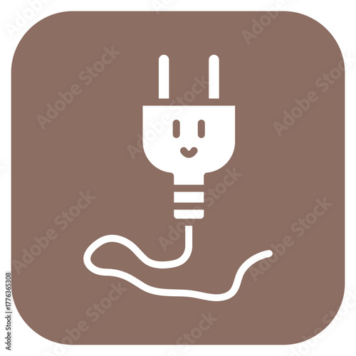 Extension Cord icon vector image. Can be used for Electrician Tools.