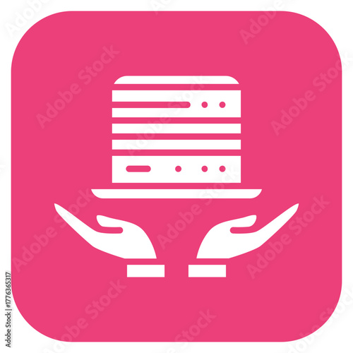 Web Hosting icon vector image. Can be used for Web Hosting.